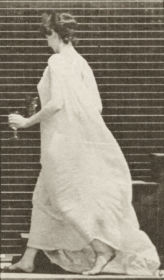 Plate 97 Turning to ascend stairs, with a pitcher and goblet in hands — figure reference